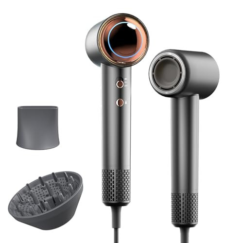 Tideway H11 Hair Dryer 110000 RPM Professional High-Speed, Rapid Drying Plasma Tech for Scalp Health, Lightweight Low Noise, Smart Temp Control,4 Temps Travel with Magnetic Nozzle&Diffuser (Black) | Amazon (US)