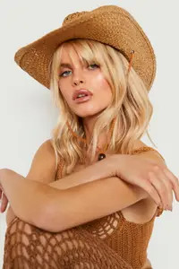 boohoo Straw Western Cowboy Hat | PrettyLittleThing UK