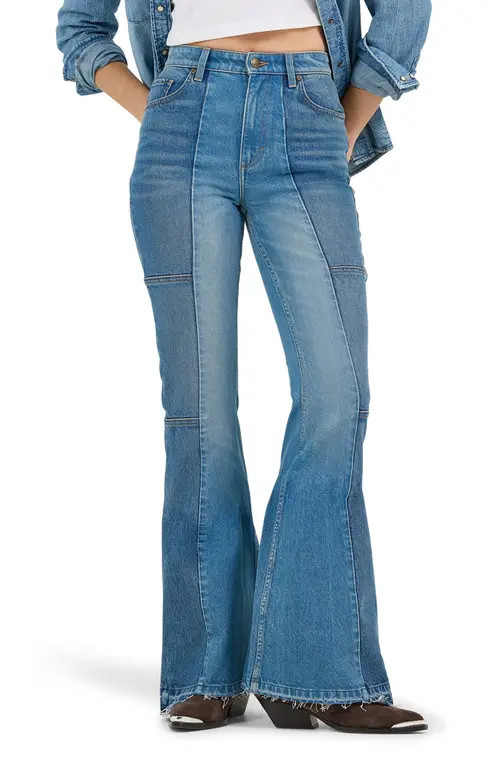 Lee High Waist Flare Leg Jeans in Big Energy at Nordstrom, Size 25 | Nordstrom