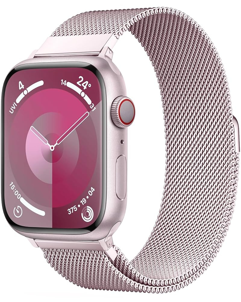 Original Stainless Steel Milanese Loop Compatible with Apple Watch Band 38mm 40mm 41mm 42mm 44mm ... | Amazon (US)