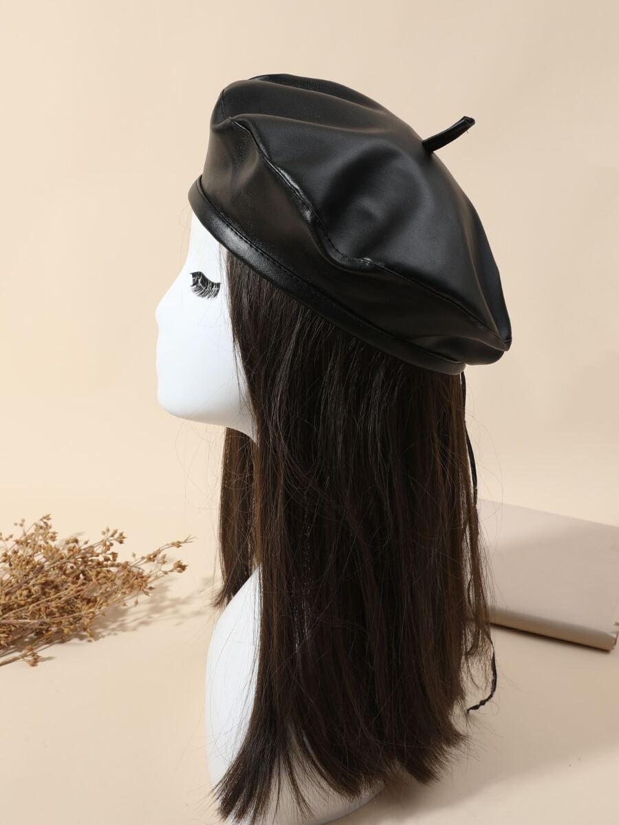 1pc Minimalist Solid Beret Vintage Casual,School | SHEIN