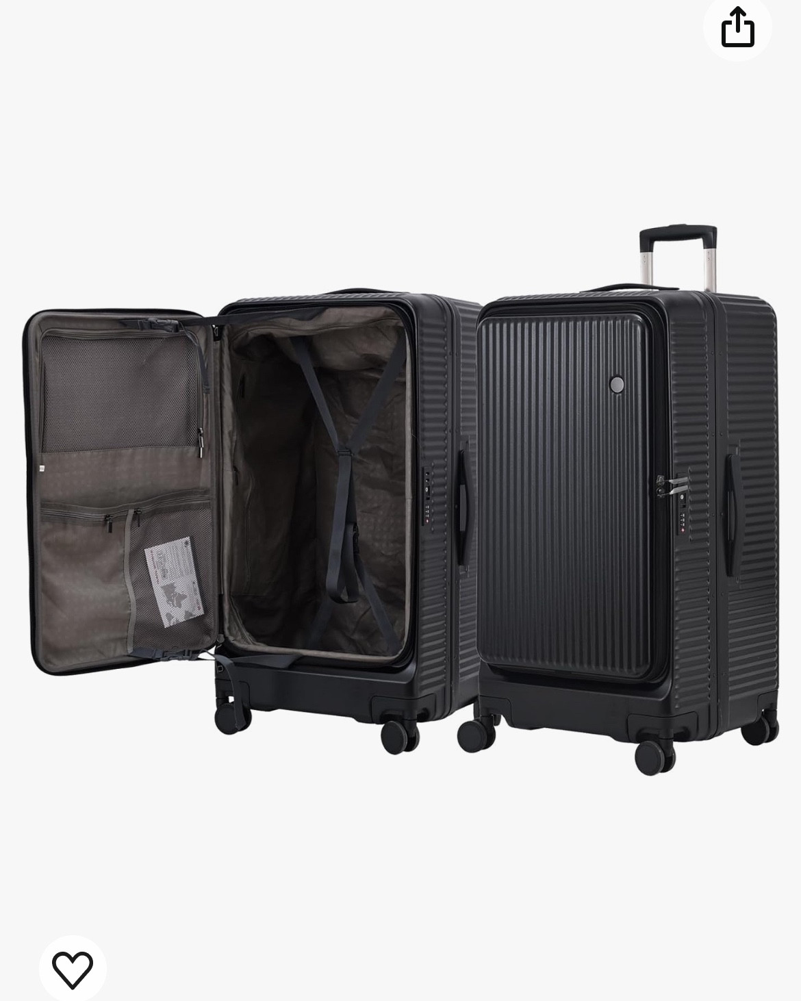 Sleek (Rimowa-vibes) checked bag that easily opens from the front! I love this look so much ❤️ 

#LTKItBag #LTKBacktoSchool #LTKTravel