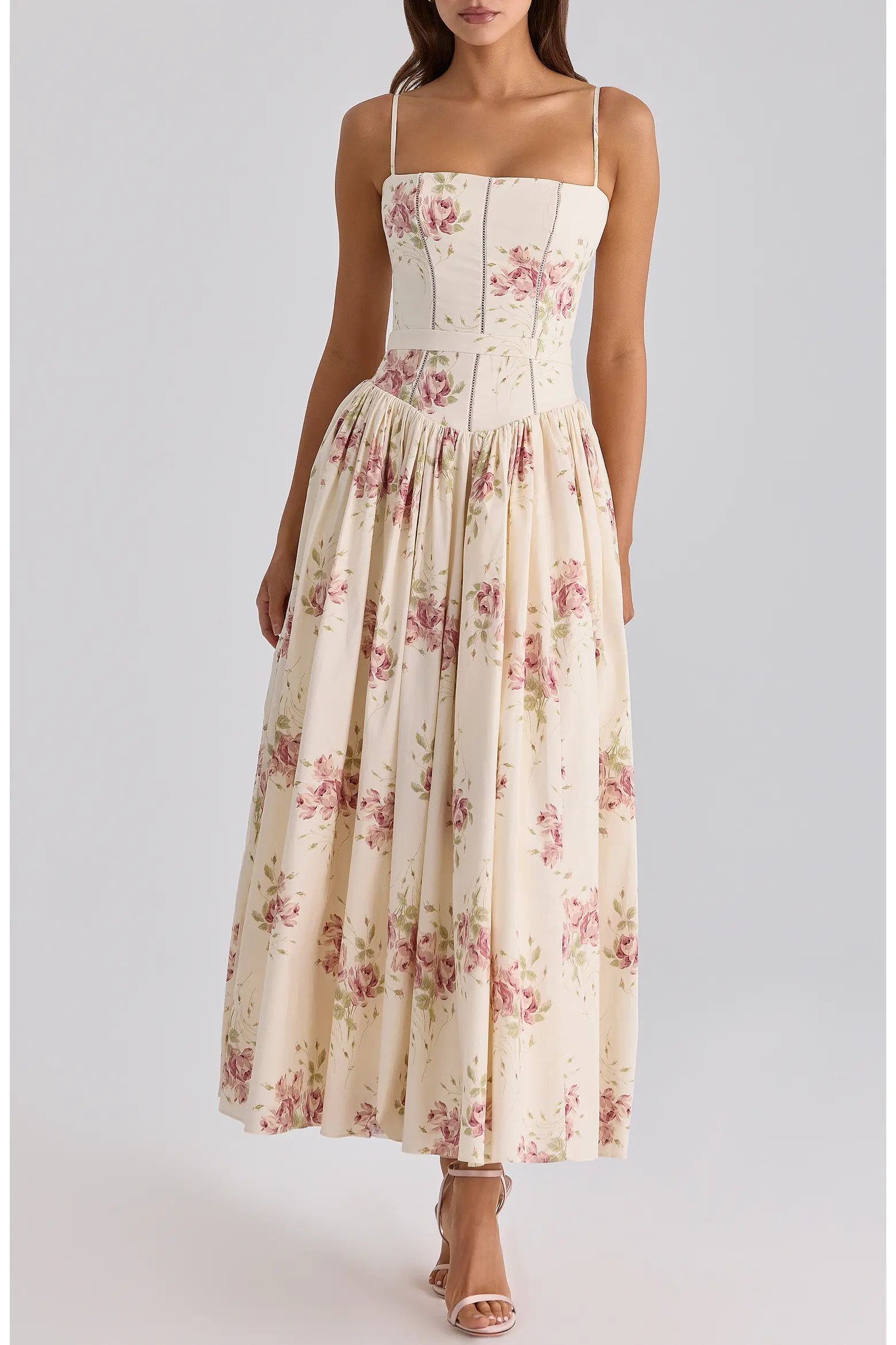 Ysabella Floral Stretch Cotton Maxi Sundress (Women) | Nordstrom | Nordstrom