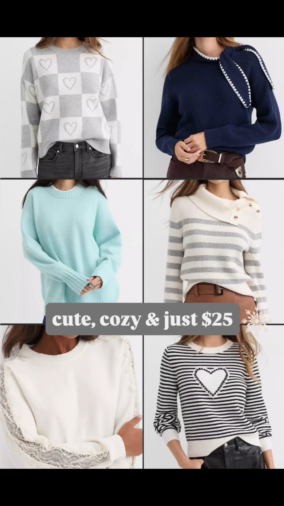 Cozy sweaters on sale for just $25
Winter sweaters. 
We wear S in sweaters. 

#LTKSaleAlert #LTKOver40 #LTKSeasonal