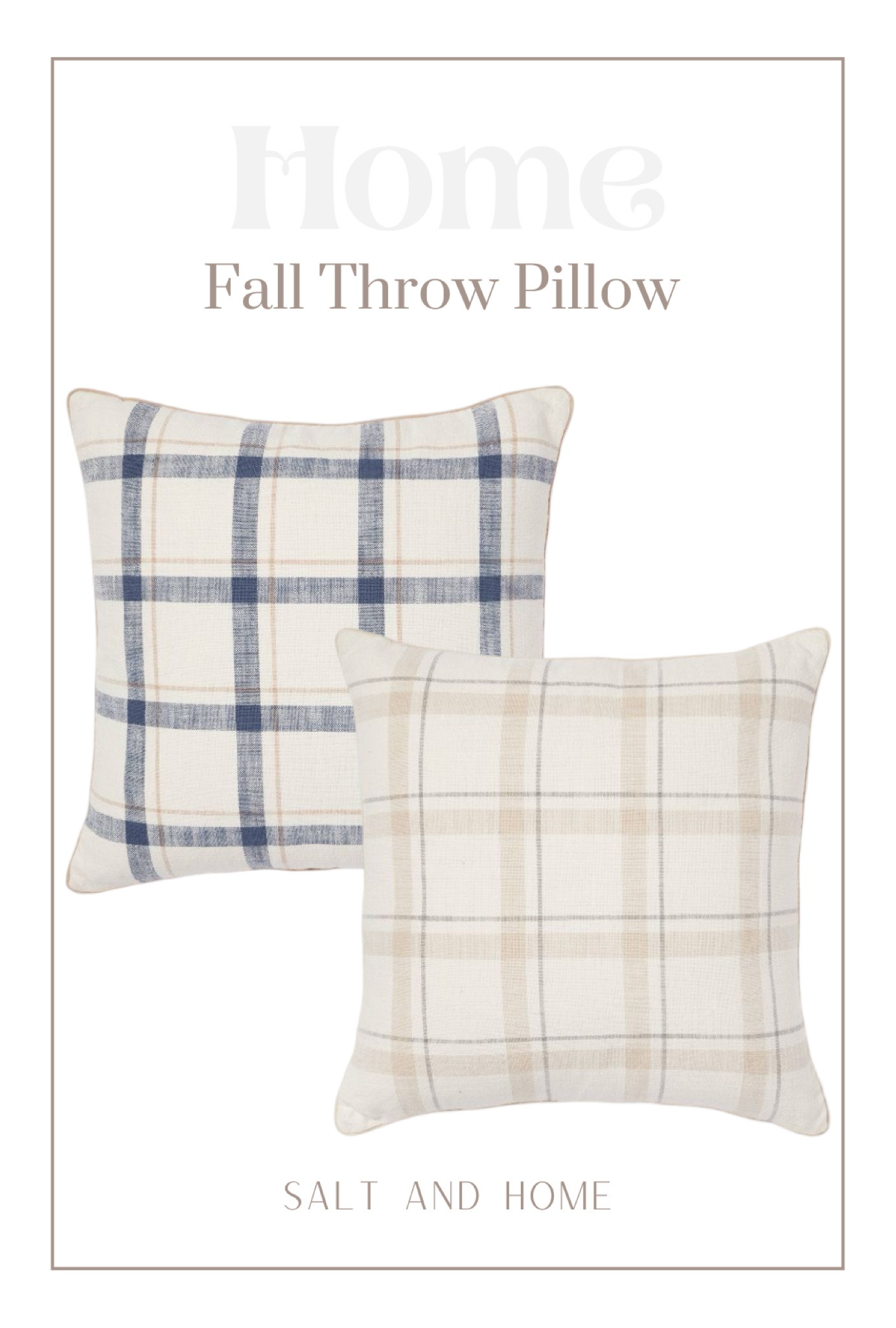 Plaid throw pillows! Perfect for fall! 

#LTKHome #LTKSeasonal