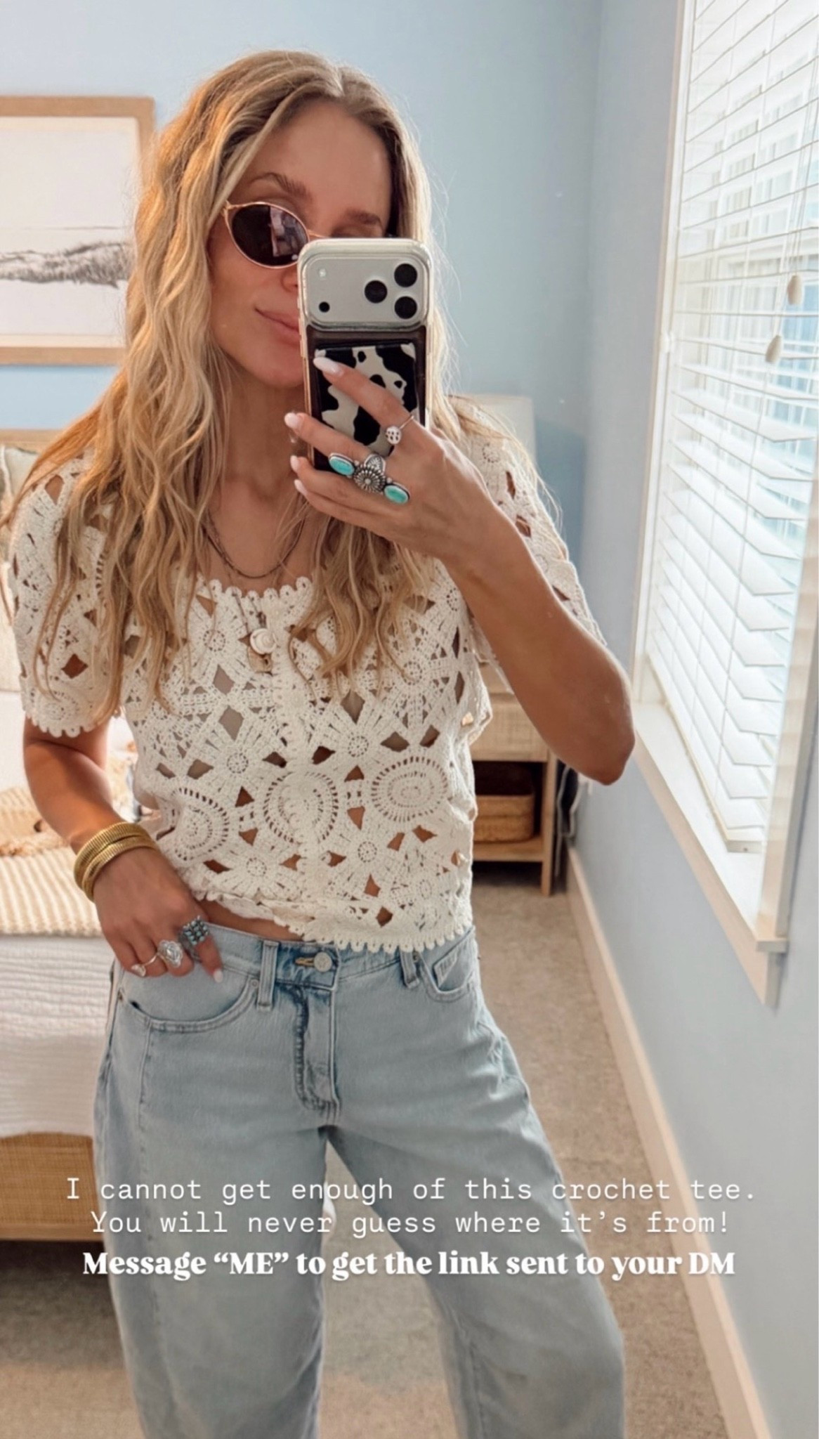 🤍 I cannot get enough of this crochet tee. You will never guess where it’s from! 

Wearing size small (my tts)

#LTKootd #LTKgrwm #LTKmorningroutine