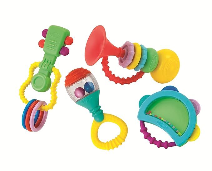 Amazon.com : Infantino Baby's 1st Teethe and Play Music Set - Baby Essentials 4 Piece Gift Set, I... | Amazon (US)