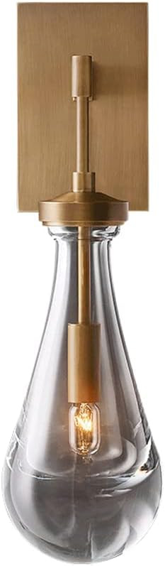 Crystal Wall Sconce Copper Wall Light, Modern Wall Mounted Lamps Nordic Headboard Lights for Livi... | Amazon (US)