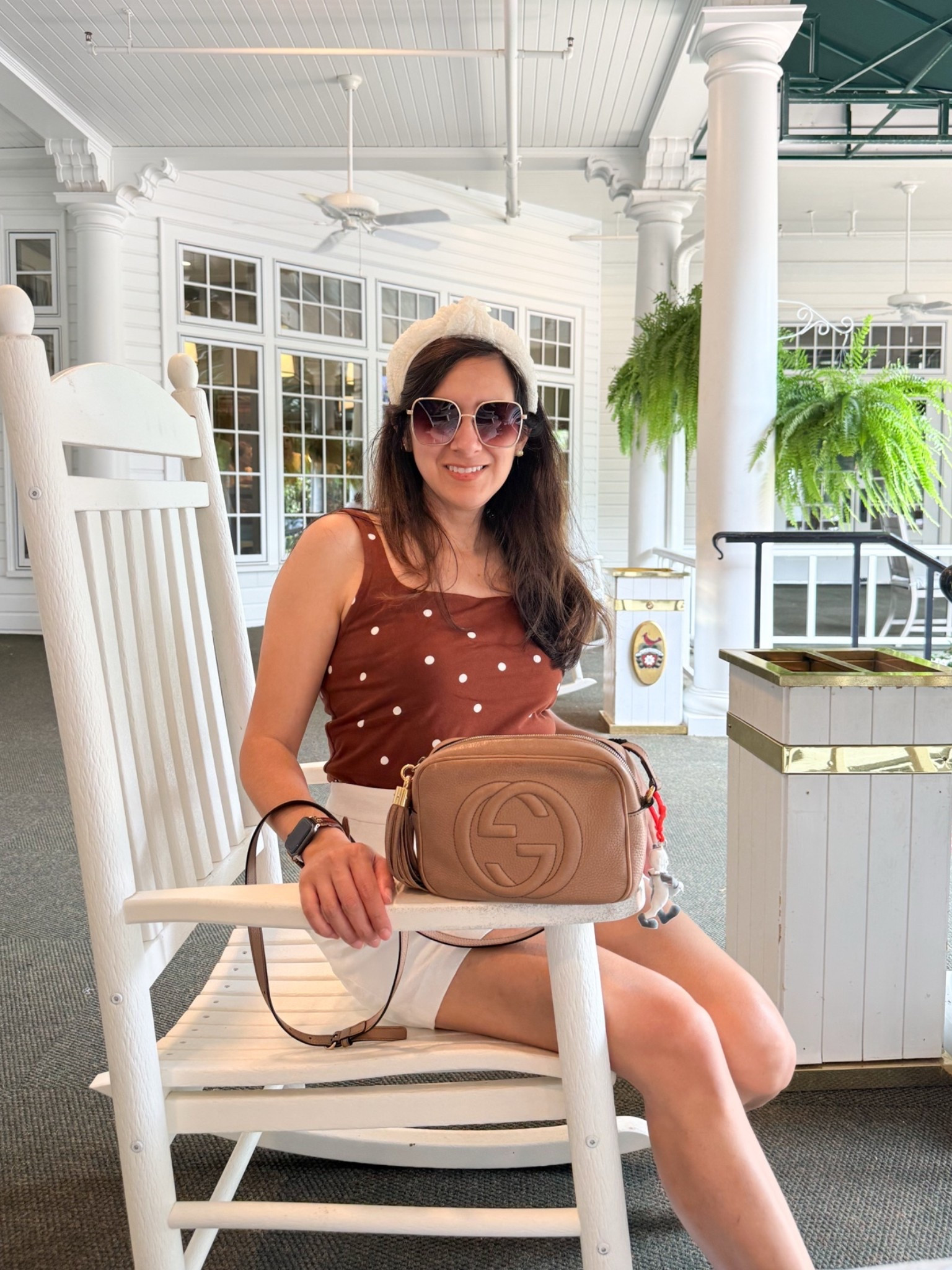 Looking for a Summer outfit? 

A polka dot tank, crisp white shorts..this chocolate brown and white color combination feels elevated, chic, and a little bit European summer. Add oversized sunglasses and a headband for that effortless feminine touch. 

Save this for your next vacation outfit, summer date outfit, or coastal chic fashion inspiration.

#LTKSeasonal #LTKOver40 #LTKootd