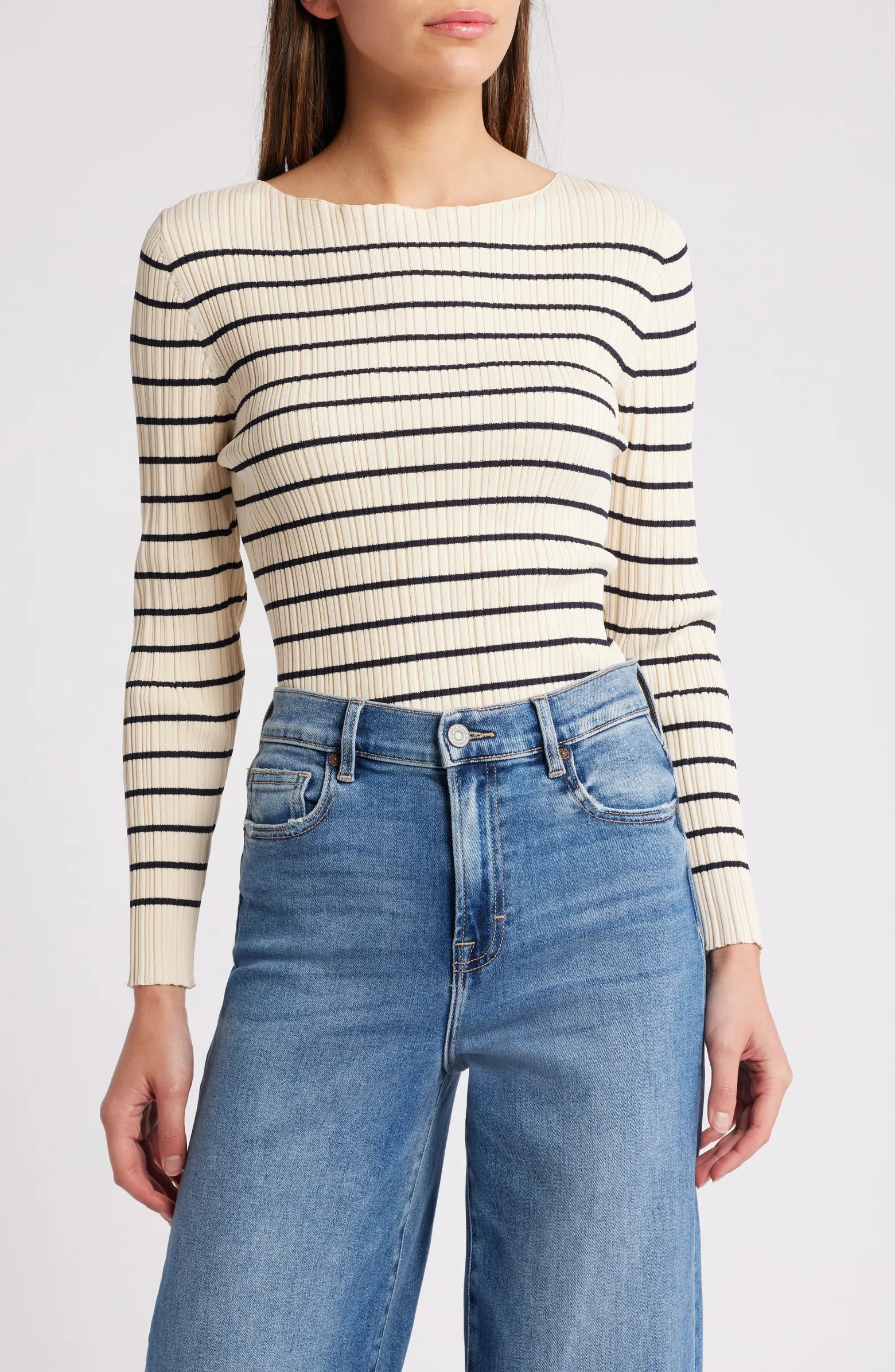 Stripe Rib Top | Nordstrom