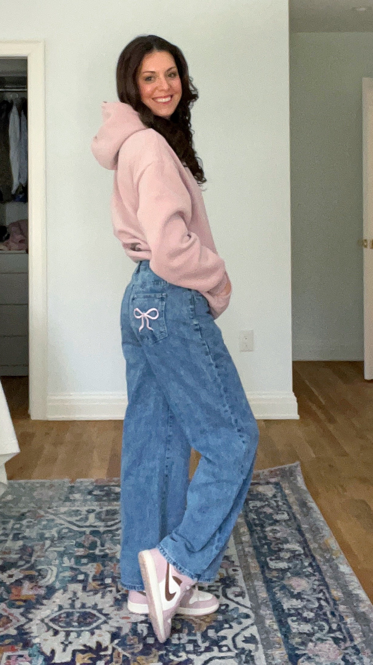 After seeing similar jeans on someone at the movie theater, I spent weeks looking for a dupe. Finally found some… on Amazon of all places. They’re a nice lightweight denim, true to size, and so cute for everyday wear  

#LTKFindsUnder100 #LTKFindsUnder50 #LTKWatchNow