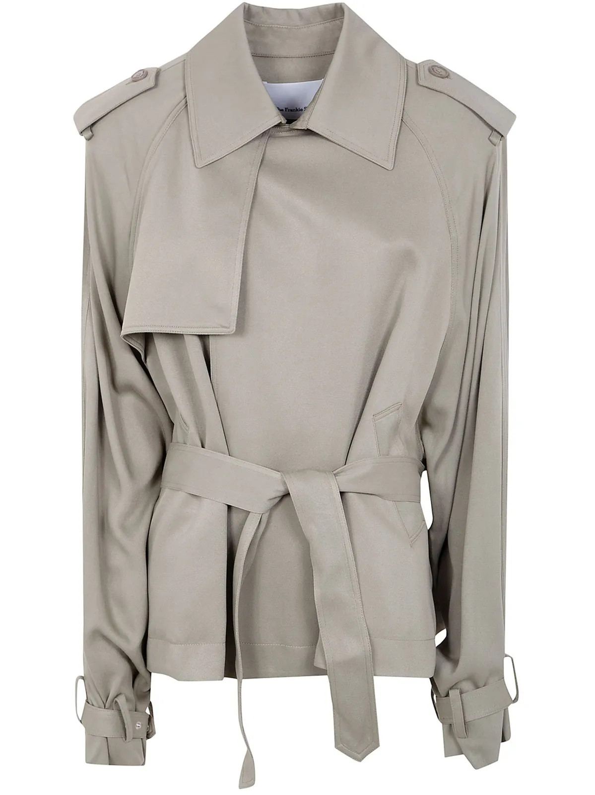 The Frankie Shop Elva Fluid Short Trench Coat | Cettire Global