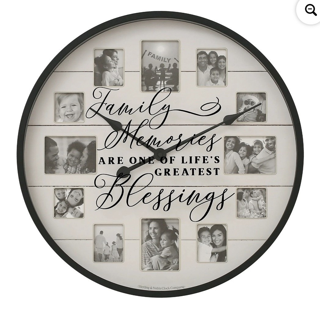 I’m loving our new family memories while clock. And it’s only $36!