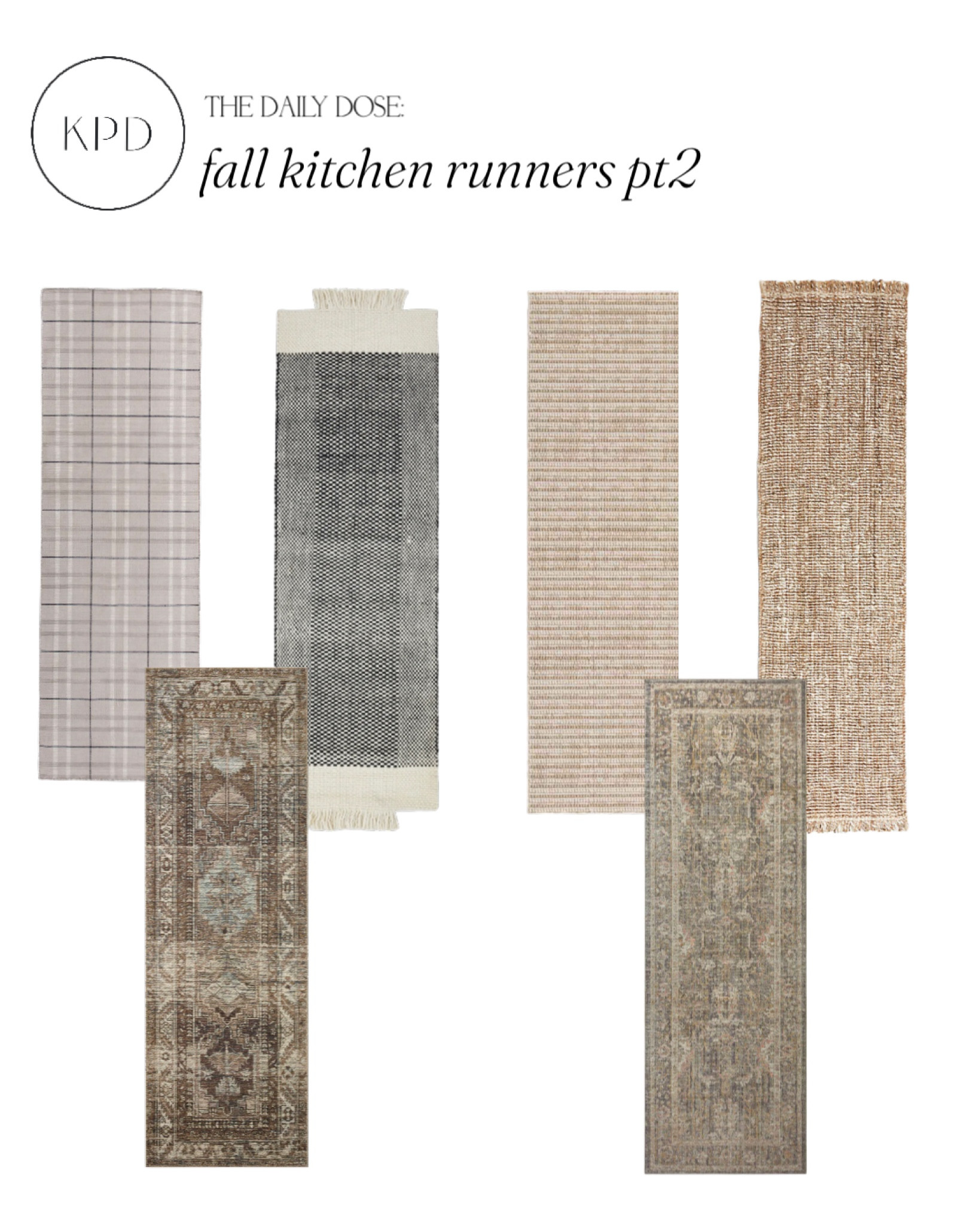kpd the daily dose: fall kitchen runners part 2

#LTKhome #LTKstyletip