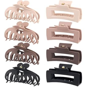 Amazon.com: TOCESS Big Hair Claw Clips for Women Large Claw Clip for Thin Thick Curly Hair 90's S... | Amazon (US)