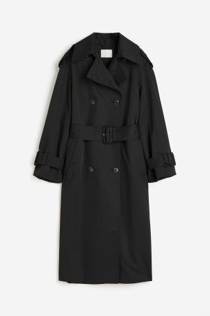 Double-breasted Twill Trench Coat | H&M (US + CA)