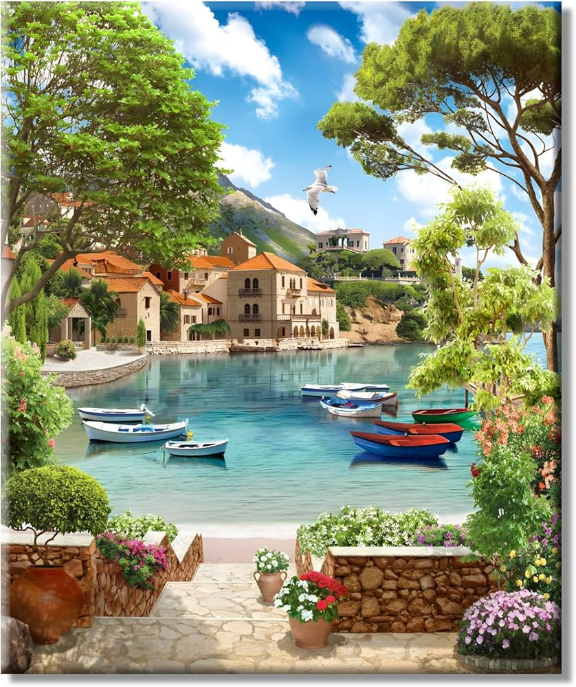 ShengDexin Paint by Numbers Kit for Adults Crafts,Beginner Paint by Number Kits on Canvas,DIY Art... | Amazon (US)