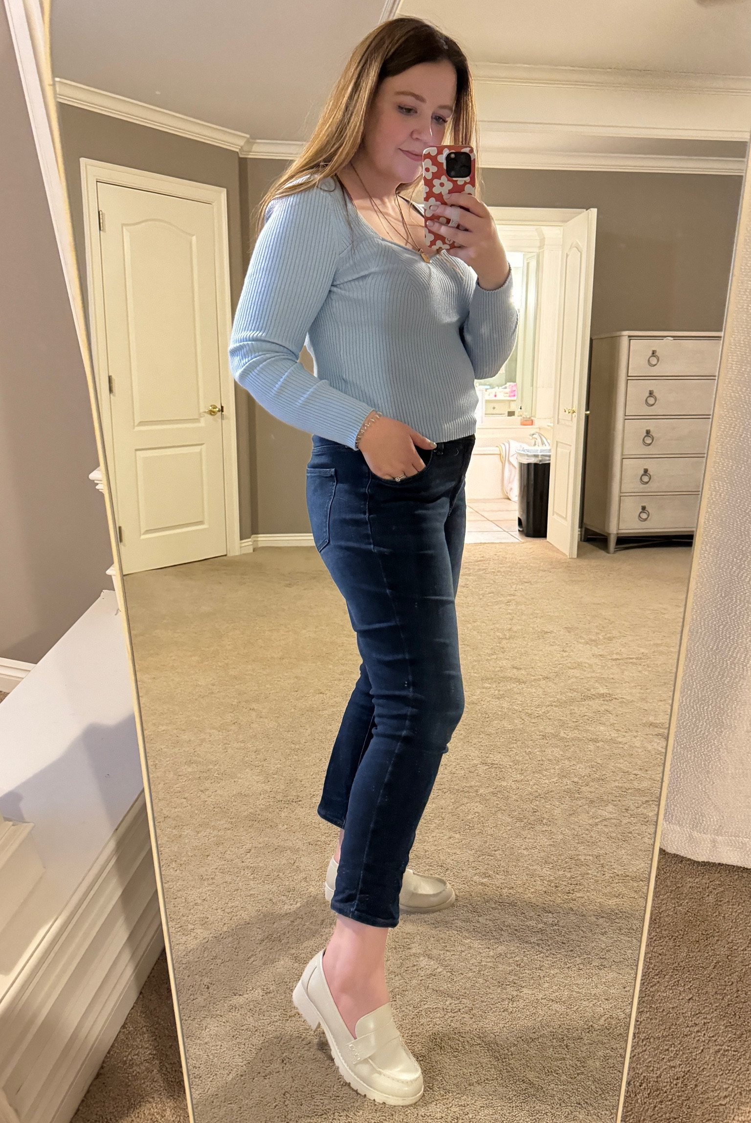 Sweater and shoes are on sale now with code BONUS 🎉. Perfect easy  spring outfit! 

#LTKstyletip #LTKfindsunder50 #LTKshoecrush