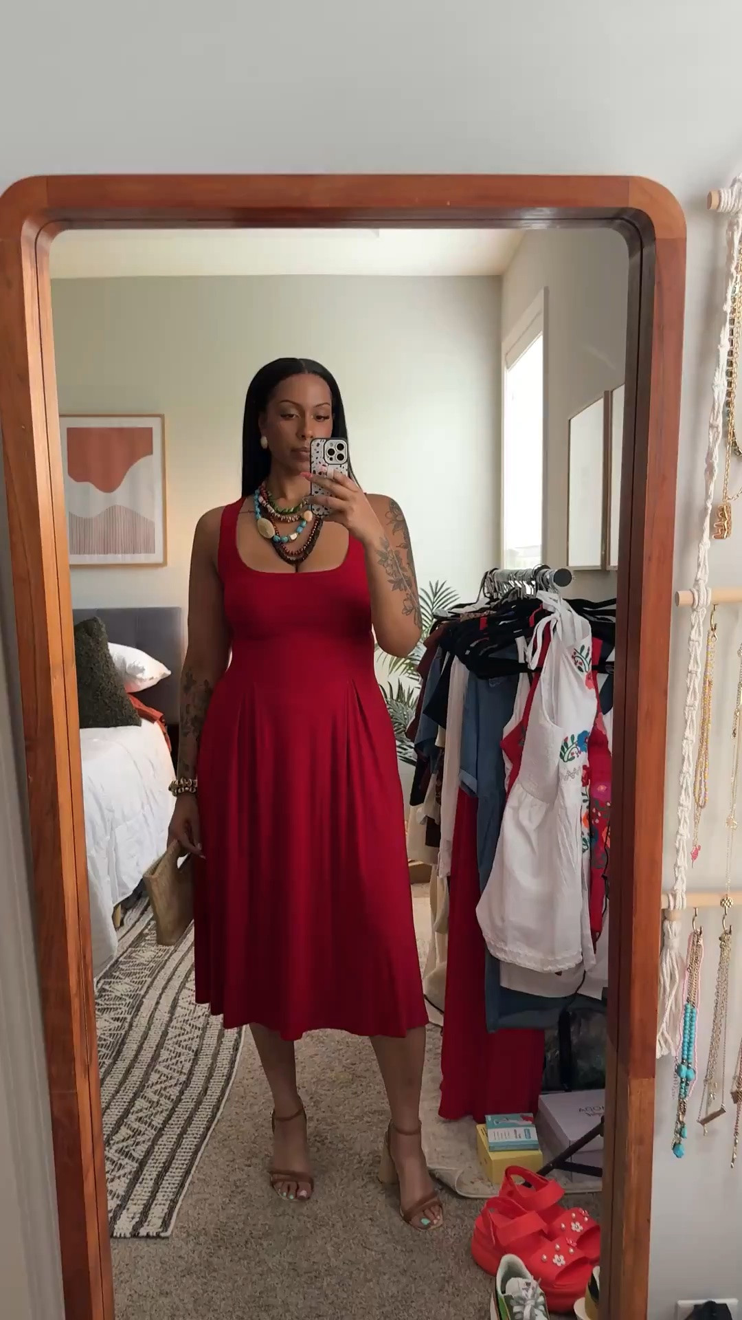 Medium in the dress