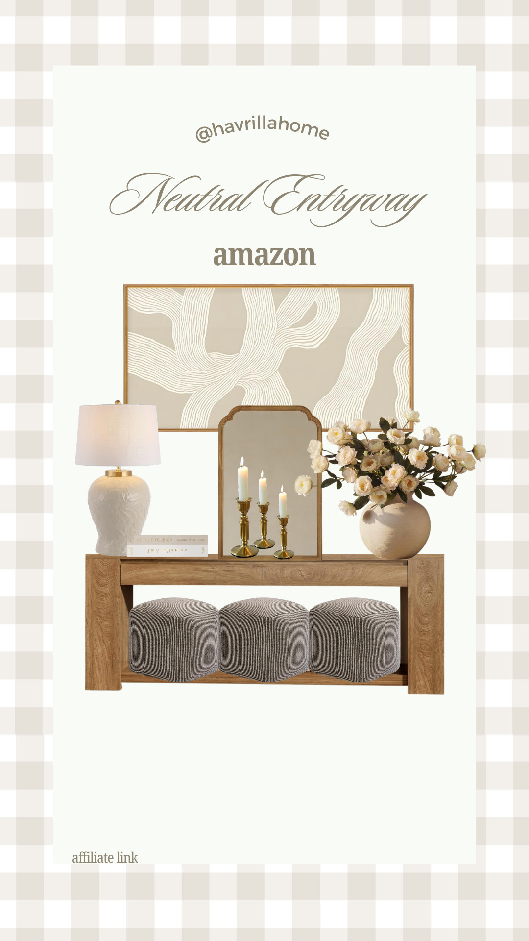 Neutral entryway decor amazon, entryway table styling, console table decor ideas, neutral home aesthetic, modern organic entryway, mirror styling entryway, entryway bench decor, neutral home accessories, amazon home styling ideas

#LTKHome