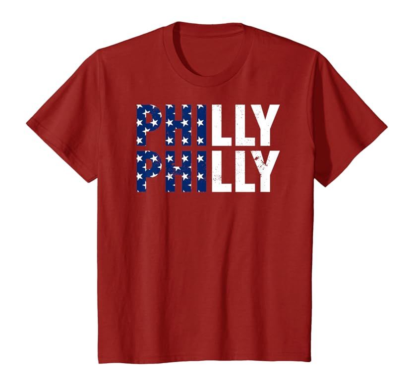 Philly USA Flag July 4th T-Shirt | Amazon (US)