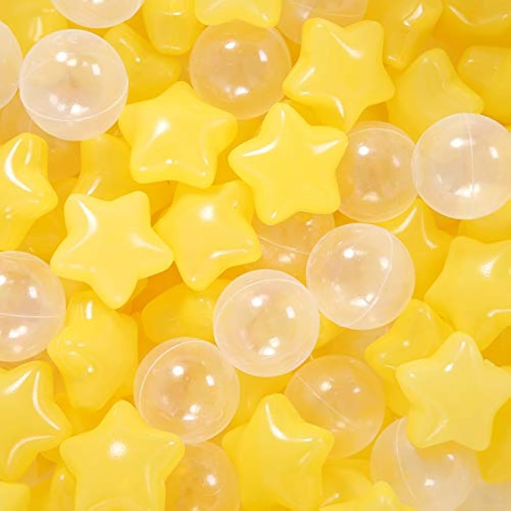 TRENDPLAY Star Ball Pit Balls for Toddlers -50 100 200 Count Star Balls Different Shapes, Non-Tox... | Amazon (US)