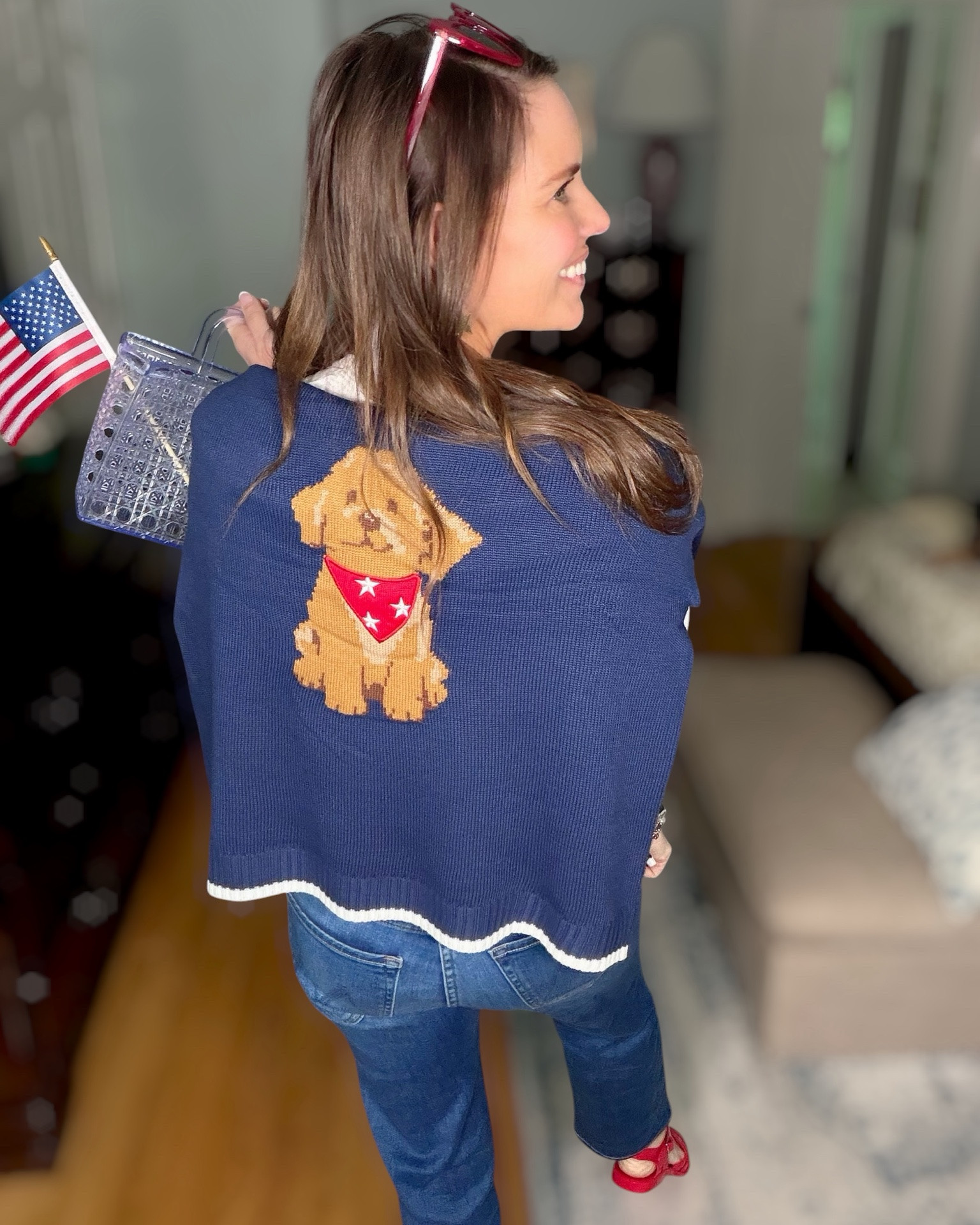 Patriotic Accessories & Jewelry ❤️🤍💙 Summer Americana Details

The accessories are stealing the show in this festive summer look ❤️⭐️💙 Layered red, white, and blue cord necklaces with a gold star charm, matching star earrings, stacked bracelets, heart sunglasses, and the cutest jelly mini tote for all the patriotic vibes ✨

Styled with casual denim and a playful sweater-over-the-shoulders look for an easy Americana outfit that’s perfect for Memorial Day weekend, Fourth of July celebrations, summer vacations, parades, BBQs, and beach town strolls 🇺🇸

patriotic accessories, Americana style, patriotic jewelry, red white and blue outfit, layered necklaces, star charm necklace, jelly tote bag, heart sunglasses, summer accessories, festive summer outfit, Fourth of July fashion, preppy patriotic outfit, summer jewelry stack ❤️🤍💙

#LTKPetite #LTKOver40 #LTKootd