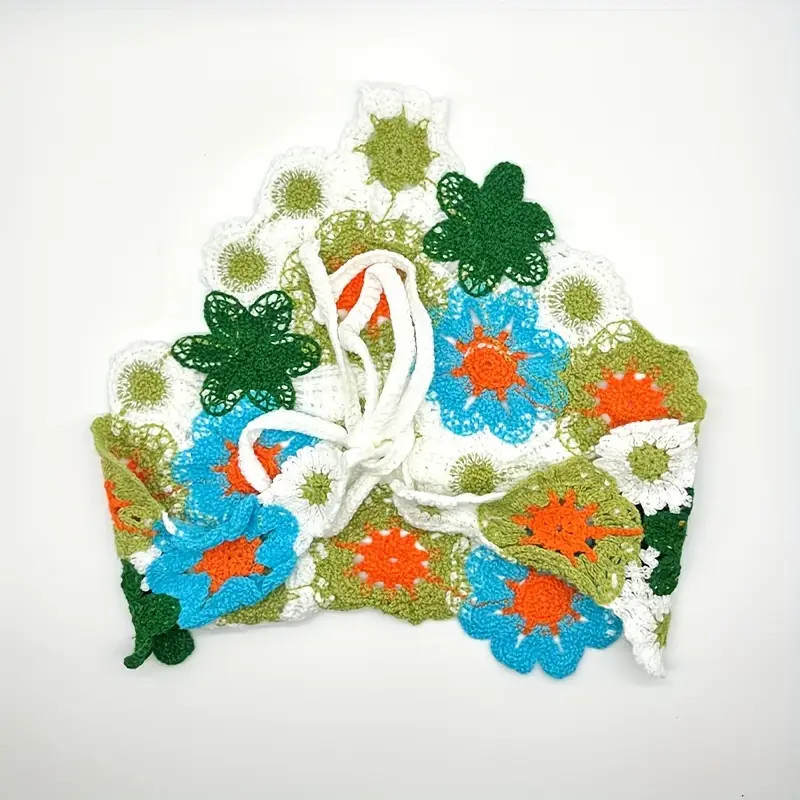 Bohemian Style Knitted Hairband Women Cute Crochet Headscarf - Temu | Temu Affiliate Program