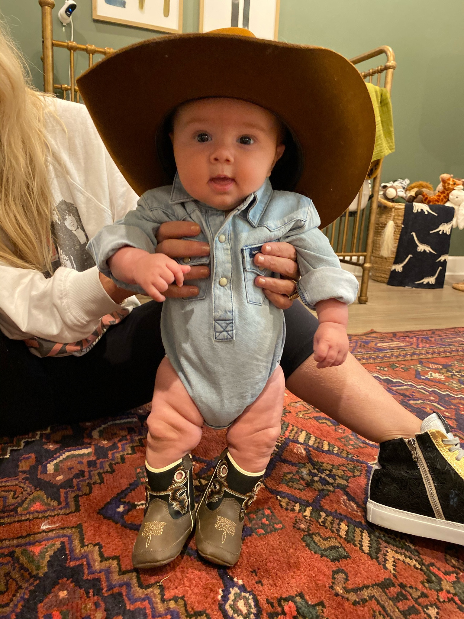 Baby Halloween costume 


Since 1947, Wrangler has maintained a relentless commitment to quality apparel for the whole family. Tops, jeans and even jackets and dresses keep kids looking sharp in western style. Kids keep comfortable in an adjust-to-fit waistband that helps ensure the perfect fit as they grow. Youth styles are inspired by adult styles so kids can match older cowboys. Built to withstand the everyday rigors of young boys and girls at play, Wrangler dresses kids in authentic western tops and durable denim for a signature look that’s made to last.

#LTKHoliday #LTKSeasonal #LTKHalloween