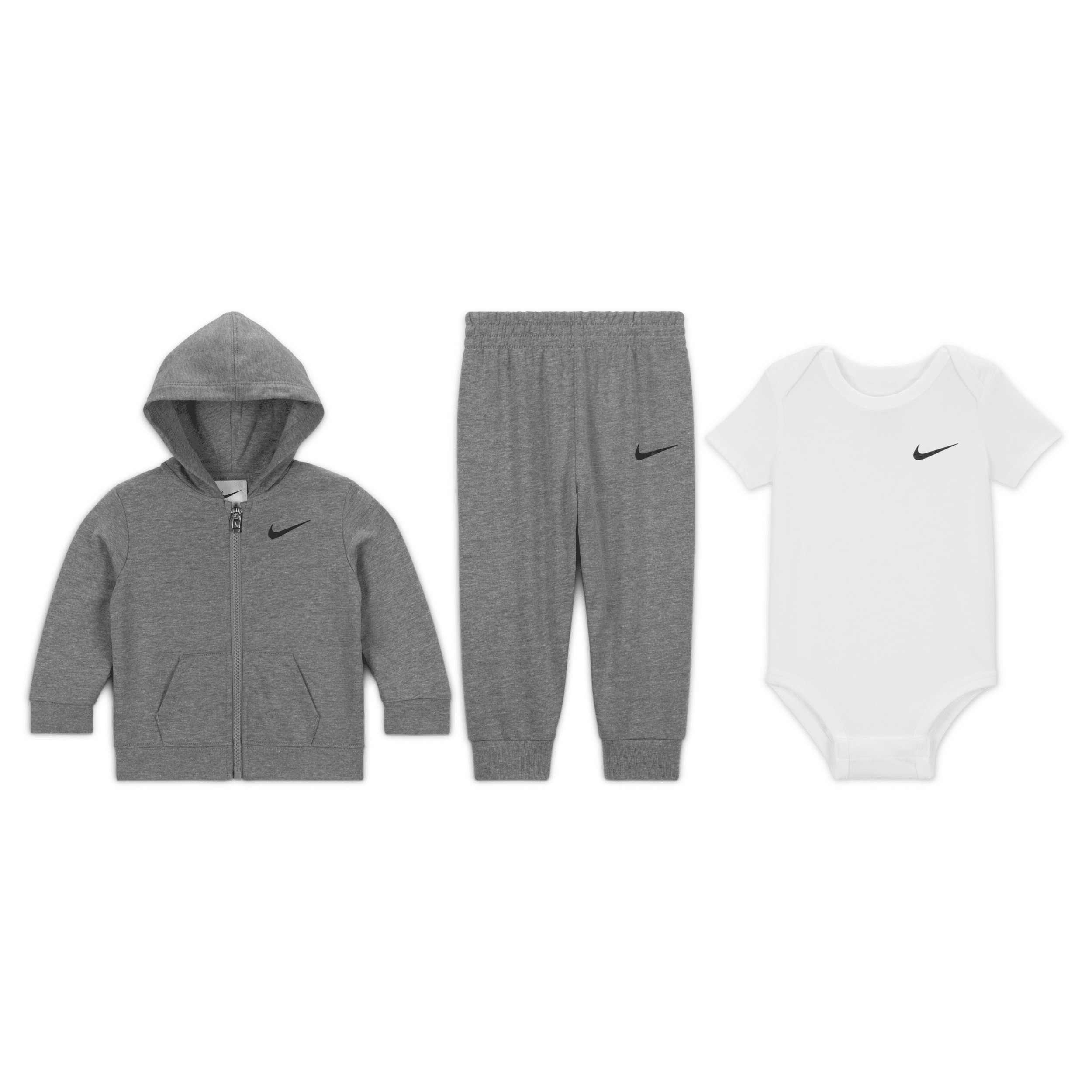Nike Baby (0-) 3-Piece Bodysuit and Pants Set in Grey | 56L940-042 | Nike (US)