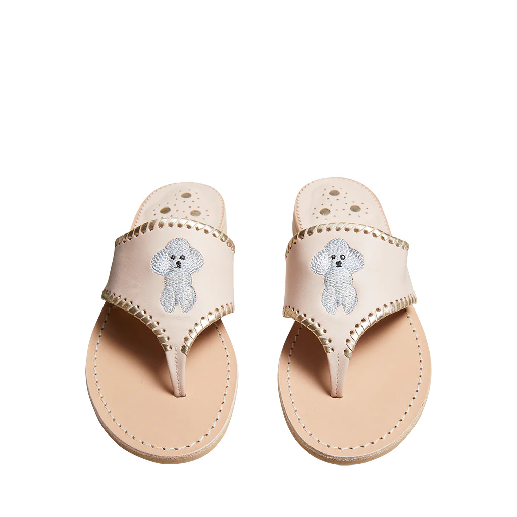 Poodle Embroidered Sandal | Jack Rogers