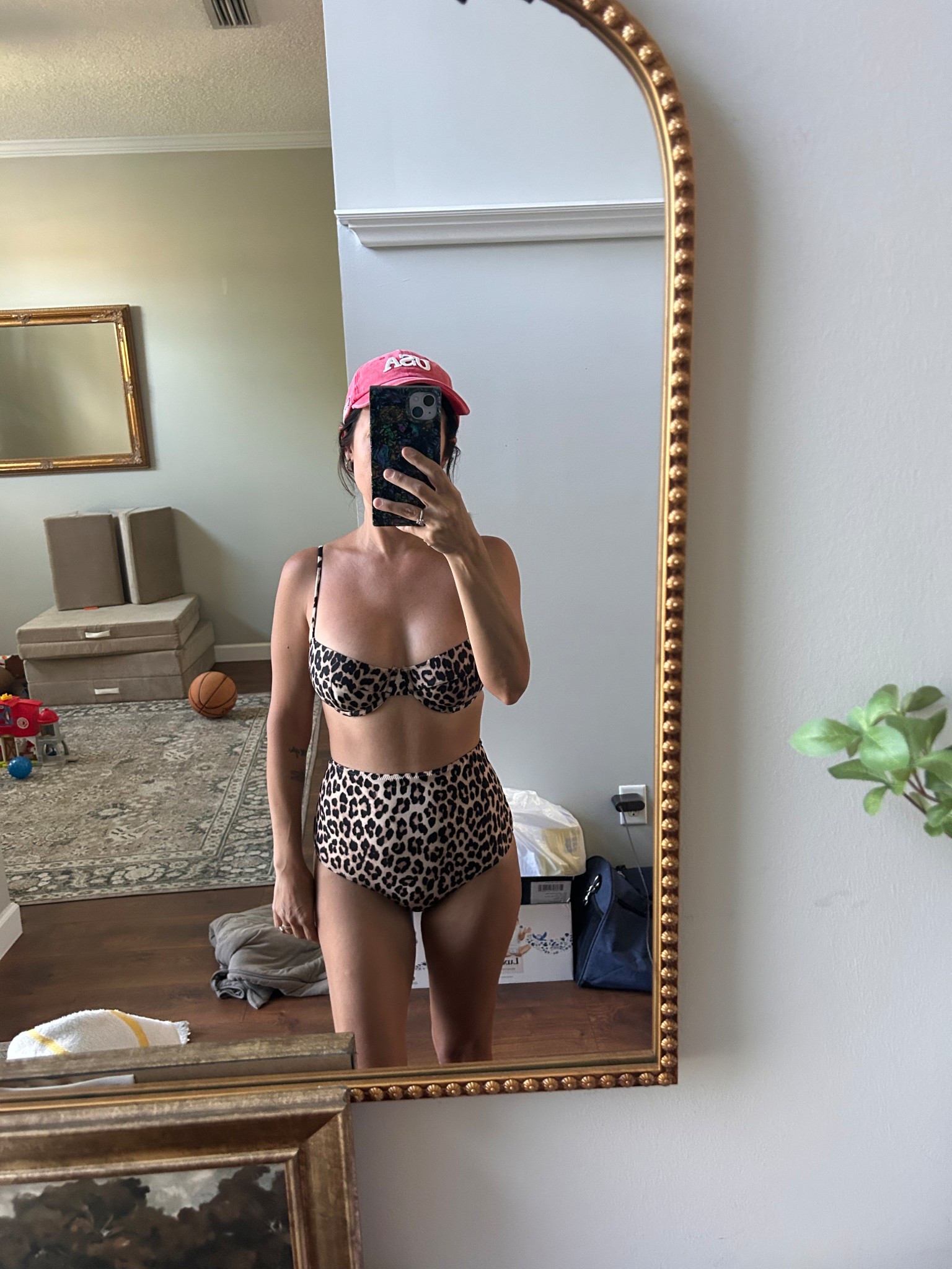 High waisted leopard print bikini! 

#LTKStyleTip #LTKSwim #LTKFindsUnder50