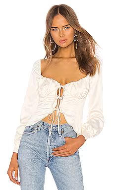 MAJORELLE Waldorf Top in Ivory from Revolve.com | Revolve Clothing (Global)