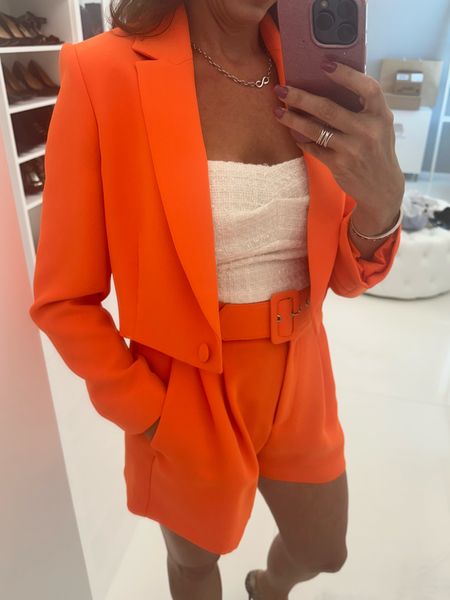 Spring summer workwear style! 
Loving this cropped blazer and shorts set. Also it is on sale and offered in other colors. 

#salalert

#LTKStyleTip #LTKWorkwear #LTKFindsUnder100