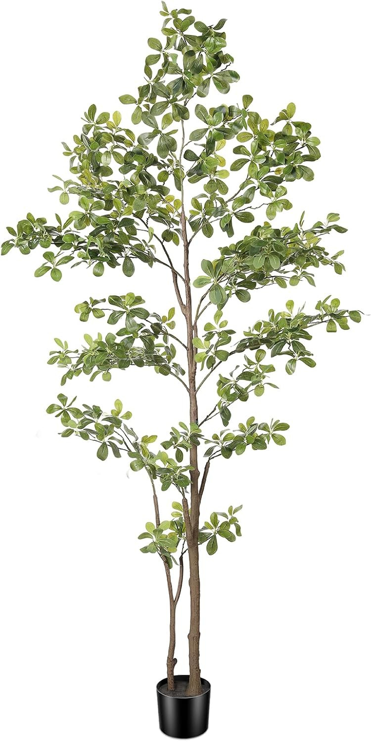Faux Black Olive Tree 7ft, Artificial Shady Lady Tree with Natural Trunk and Realistic Leaves, 7 ... | Amazon (US)