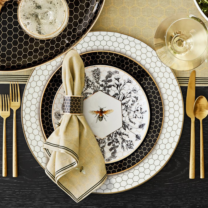 Honeycomb Napkin Rings, Set of 4 | Williams-Sonoma