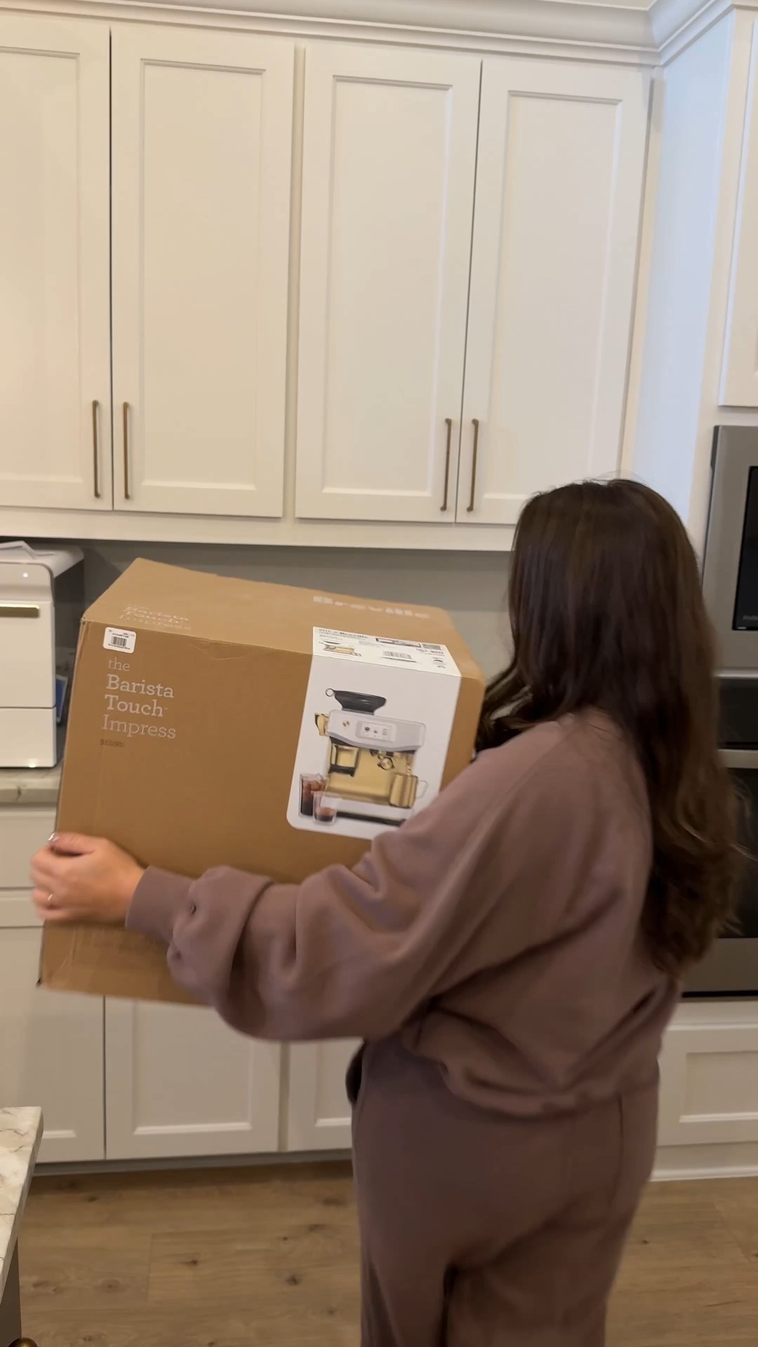 my at home lattes just got a major upgrade 😍 finally got my dream espresso machine! This is the breville barista touch impress. Ultimately decided on this one because it walks you through the process, dials in your beans, and it’s stunning on my kitchen counters! 

needing some fresh coffee bean recommendations so if you have any send them my way! Love a blonde espresso ☕️ 

at home coffee, my own barista, kitchen appliances, aesthetic, espresso machines, favorite finds, gift guide 2025, gift idea for the foodie

#LTKGiftGuide #LTKHome #LTKHoliday