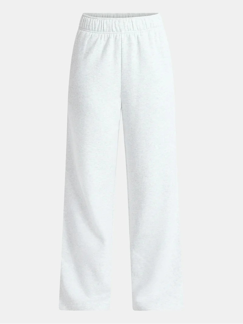 No Boundaries Wide Leg Fleece Pants, 28", 30", 32" Inseams, Women's & Women's Plus XXS-4X | Walmart (US)