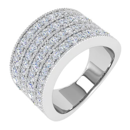 1 1/5 Carat Diamond Ring in 925 Sterling Silver (Ring Size 8.25) | Walmart (US)