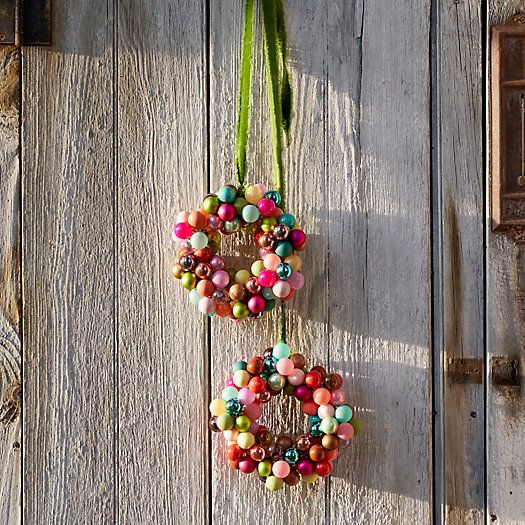 Good Cheer Bauble Ornament Wreath | Terrain