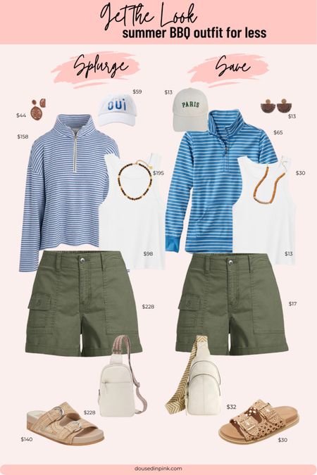 Look for less. Summer BBQ outfit. Summer outfit. #cargoshorts #summeroutfit

#LTKStyleTip #LTKFindsUnder100 #LTKSeasonal