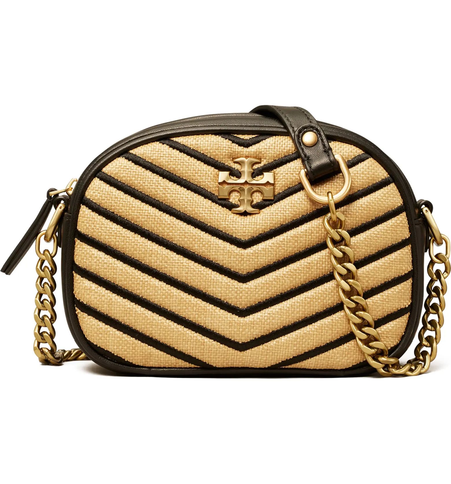 Tory Burch Kira Chevron Small Straw Crossbody Bag | Nordstrom | Nordstrom