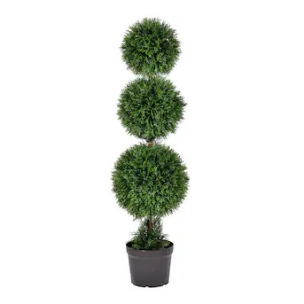 Vickerman 48-in Green Indoor/Outdoor Artificial Cedar Artificial Plant | Lowe's