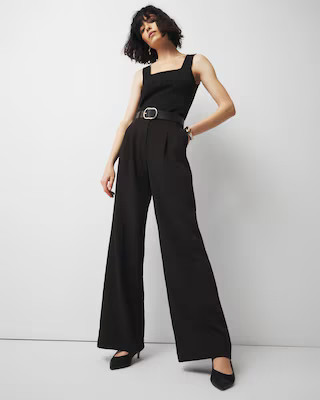 Pleated Wide Leg Pants | White House Black Market