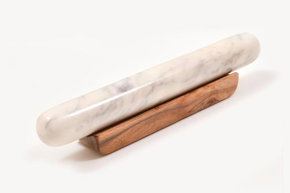 Marble Rolling Pin on Wood Base by Verve CULTURE | Amazon (US)