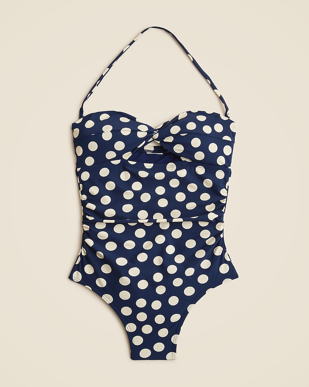 Gemma ruched bandeau cutout one-piece | J. Crew US