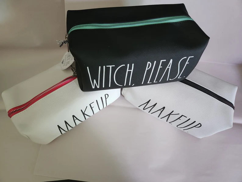 Rae Dunn Makeup Cosmetic Zipper Pouch Bag | Etsy (US)
