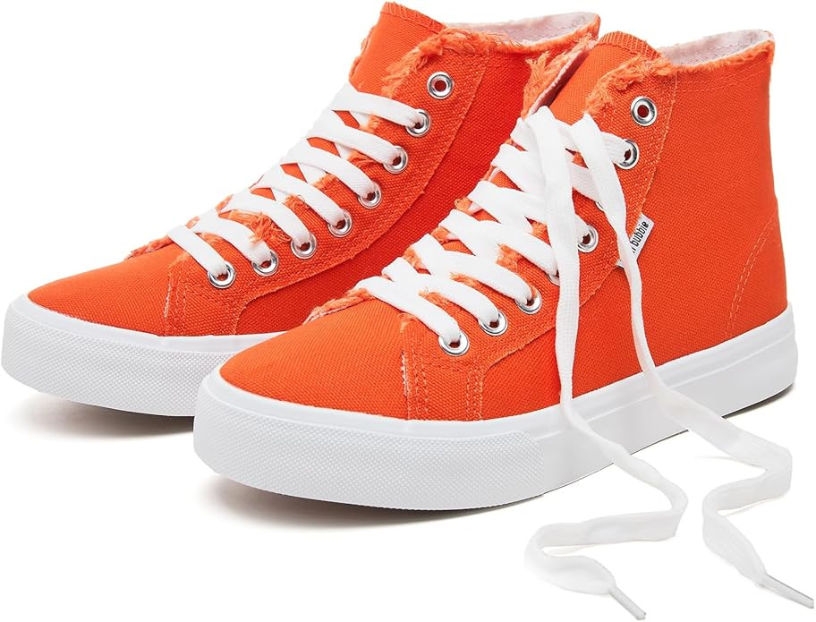 hash bubbie Unisex Canvas High top Sneakers Women's Classic Fashion High Tops Canvas Shoes Casual... | Amazon (US)