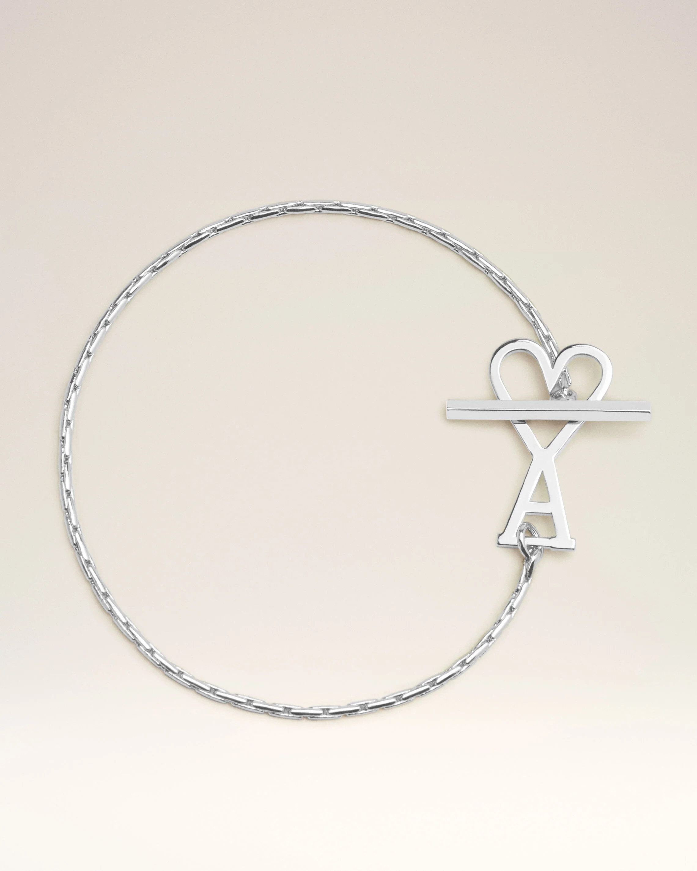 Silver Ami De Coeur Chain Bracelet | AMI PARIS | AMI Paris FR