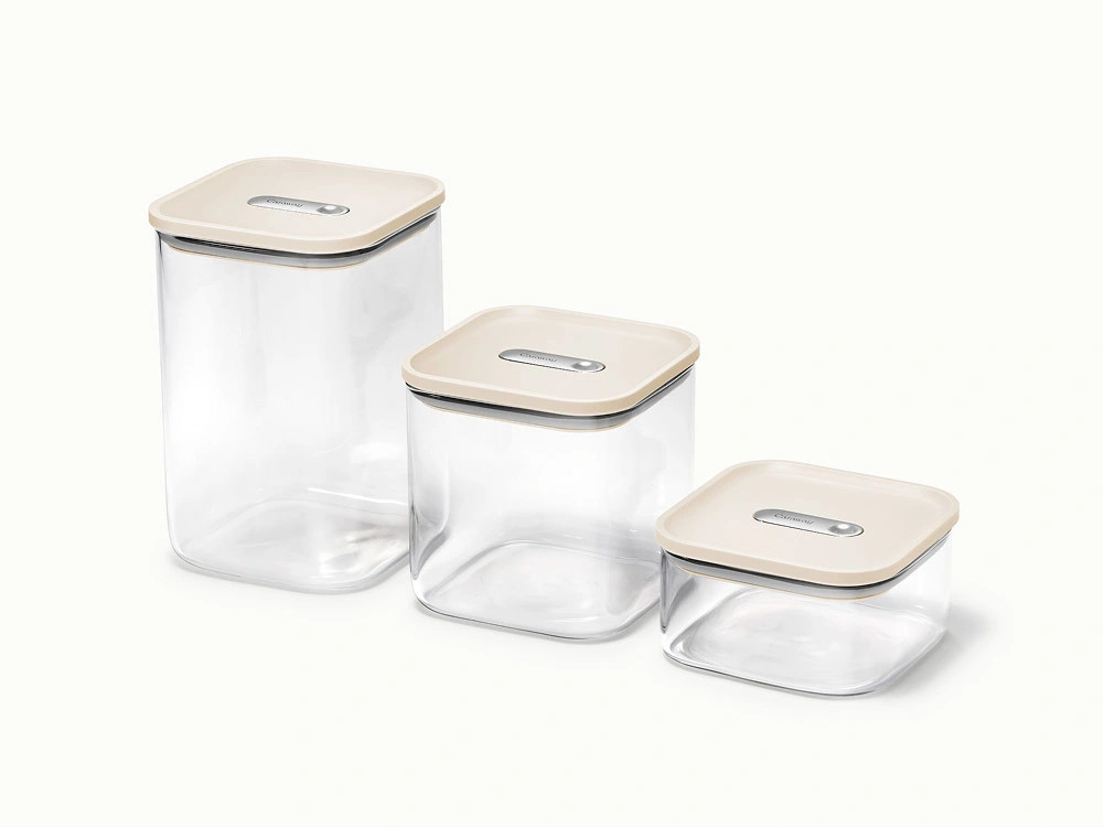 Glass Airtight Container Trio | Non-Toxic & BPA-Free | Caraway | Caraway